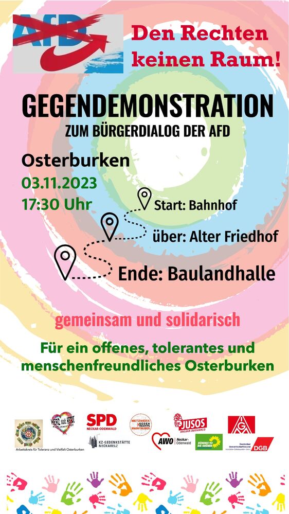 AfD-Hygienedemo am 11. Mai fiel wortwörtlich ins Wasser! – Bündnis